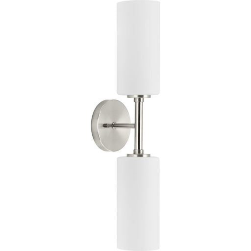 Progress Lighting Cofield Collection 60W Two-Light Wall Bracket Brushed Nickel (P710116-009)