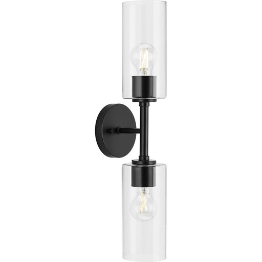 Progress Lighting Cofield Collection 60W Two-Light Wall Bracket Matte Black (P710115-31M)