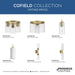Progress Lighting Cofield Collection 60W Two-Light Wall Bracket Vintage Brass (P710115-163)