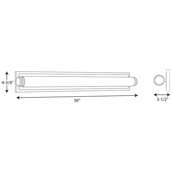 Progress Lighting Concourse One-Light 36 Inch Bath 3000K (P300094-009-30)