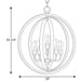 Progress Lighting Conestee Collection Six-Light Pendant (P500094-143)