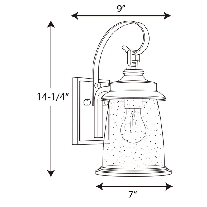 Progress Lighting Conover Collection Small Wall Lantern (P560083-020)