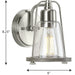 Progress Lighting Conway Collection 1 Light 100W Medium Base Bath And Vanity Fixture (P300295-009)