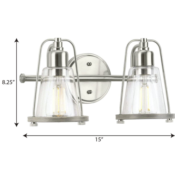 Progress Lighting Conway Collection 2 Light 100W Medium Base Bath And Vanity Fixture (P300296-009)