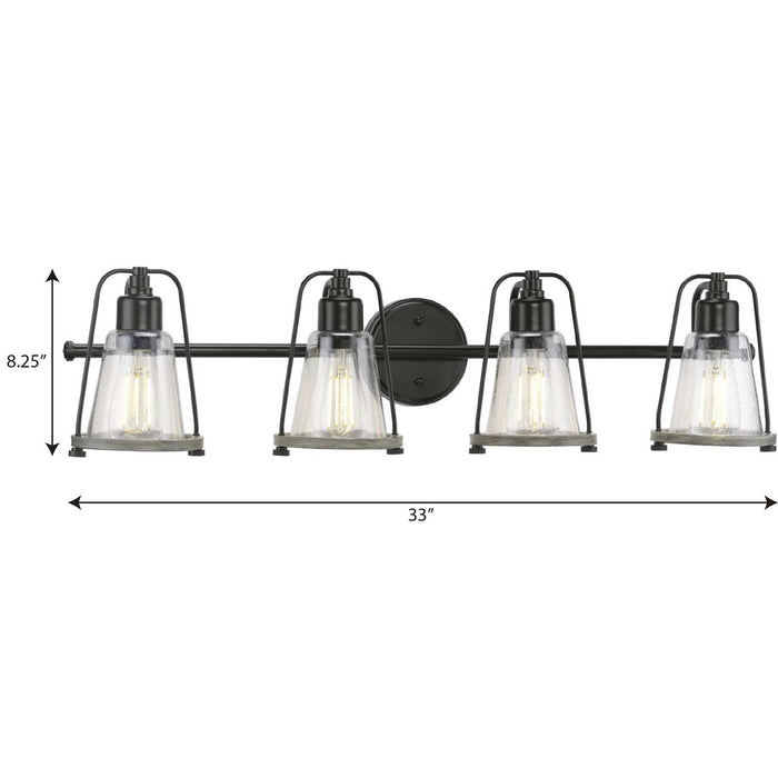 Progress Lighting Conway Collection 4 Light 100W Medium Base Bath And Vanity Fixture (P300298-031)