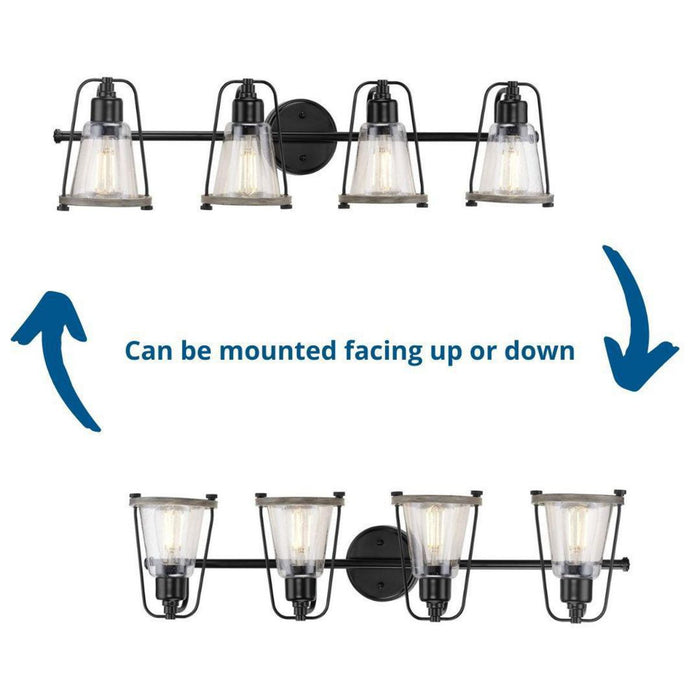 Progress Lighting Conway Collection 4 Light 100W Medium Base Bath And Vanity Fixture (P300298-031)