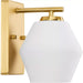 Progress Lighting Copeland Collection 75W One-Light Bath Fixture Brushed Gold (P300430-191)