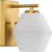 Progress Lighting Copeland Collection 75W One-Light Bath Fixture Brushed Gold (P300430-191)