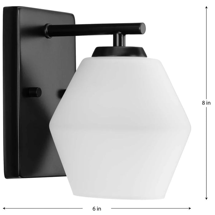 Progress Lighting Copeland Collection 75W One-Light Bath Fixture Matte Black (P300430-31M)