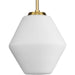 Progress Lighting Copeland Collection 75W One-Light Pendant Brushed Gold (P500409-191)