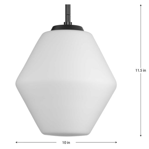 Progress Lighting Copeland Collection 75W One-Light Pendant Matte Black (P500409-31M)