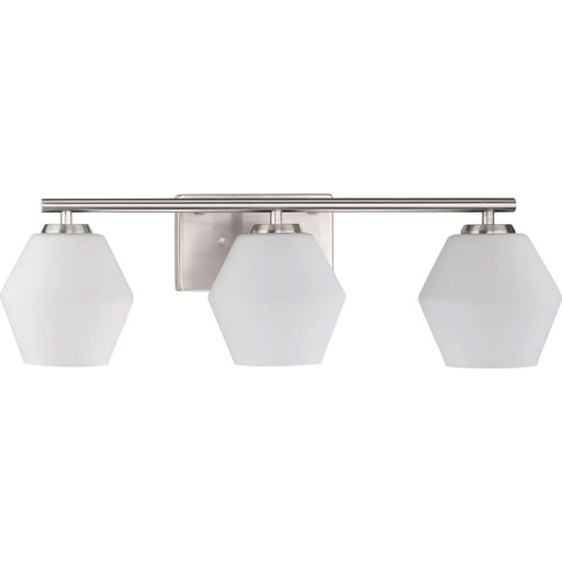 Progress Lighting Copeland Collection 75W Three-Light Bath Fixture Brushed Nickel (P300432-009)