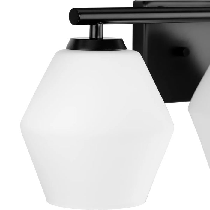 Progress Lighting Copeland Collection 75W Three-Light Bath Fixture Matte Black (P300432-31M)