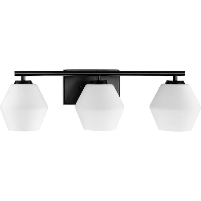 Progress Lighting Copeland Collection 75W Three-Light Bath Fixture Matte Black (P300432-31M)