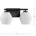 Progress Lighting Copeland Collection 75W Two-Light Bath Fixture Matte Black (P300431-31M)