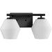 Progress Lighting Copeland Collection 75W Two-Light Bath Fixture Matte Black (P300431-31M)