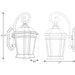 Progress Lighting Crawford Collection Black One-Light Medium Wall Lantern (P5686-31MD)