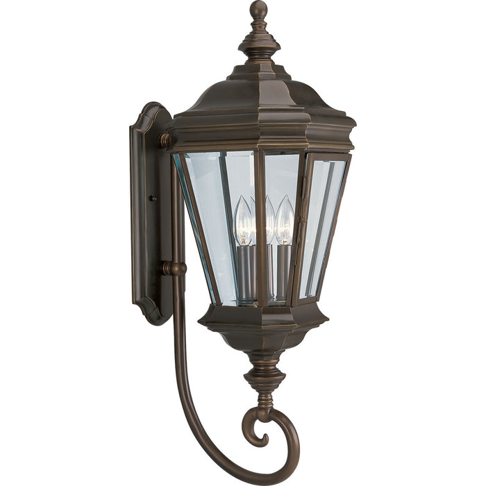 Progress Lighting Crawford Collection Three-Light Wall Lantern (P5672-108)