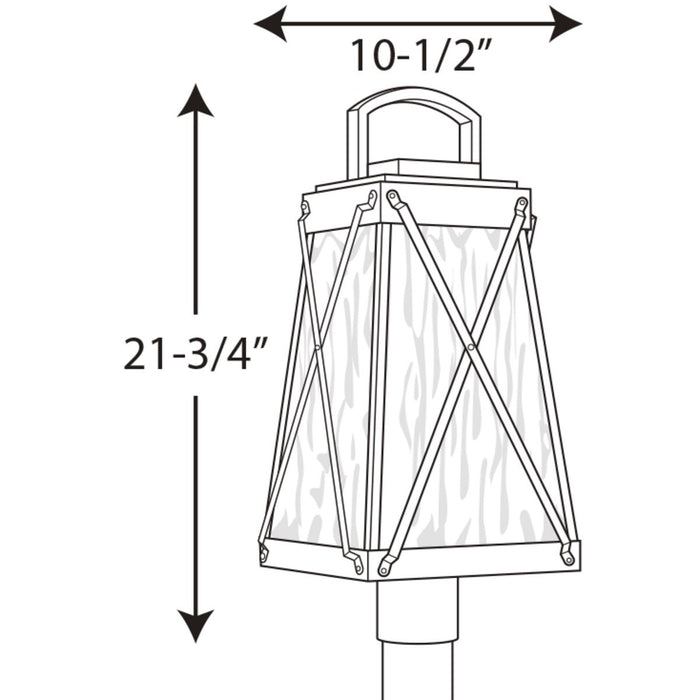 Progress Lighting Creighton Collection One-Light Post Lantern (P540009-020)