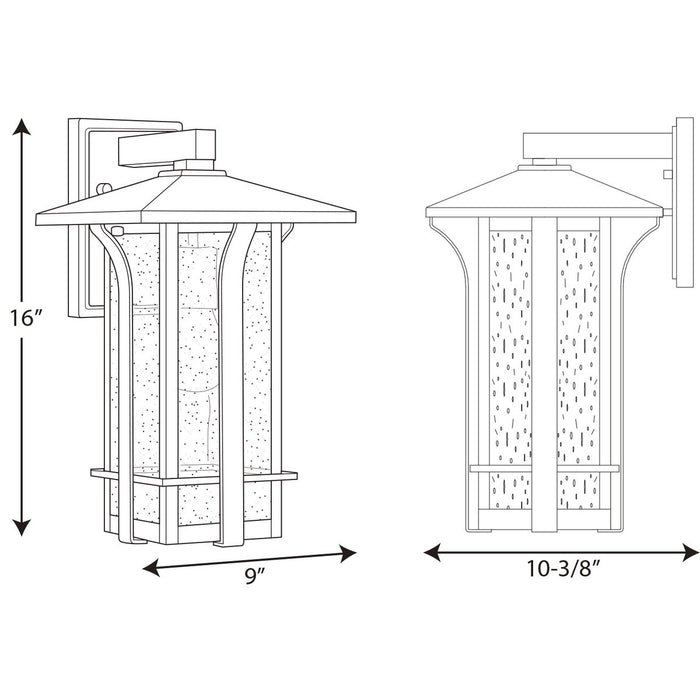 Progress Lighting Cullman Collection One-Light Medium Wall Lantern (P560125-020)