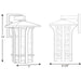 Progress Lighting Cullman One-Light Small Wall Lantern (P560124-020)