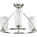 Progress Lighting Debut Collection Three-Light Semi-Flush Convertible (P350036-009)