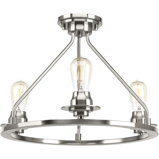 Progress Lighting Debut Collection Three-Light Semi-Flush Convertible (P350036-009)