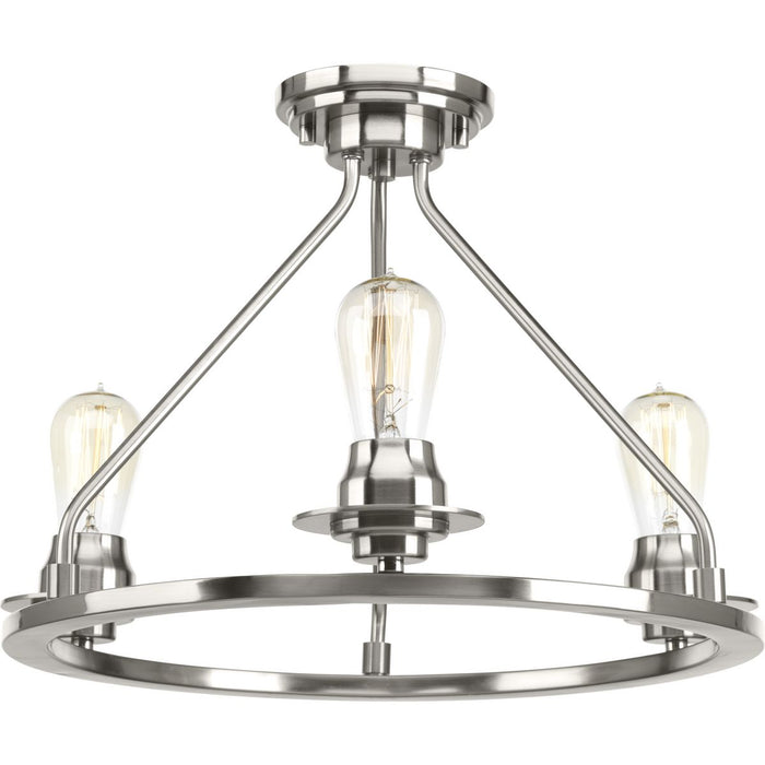 Progress Lighting Debut Collection Three-Light Semi-Flush Convertible (P350036-009)