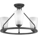 Progress Lighting Debut Collection Three-Light Semi-Flush Convertible (P350036-143)