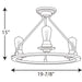 Progress Lighting Debut Collection Three-Light Semi-Flush Convertible (P350036-143)