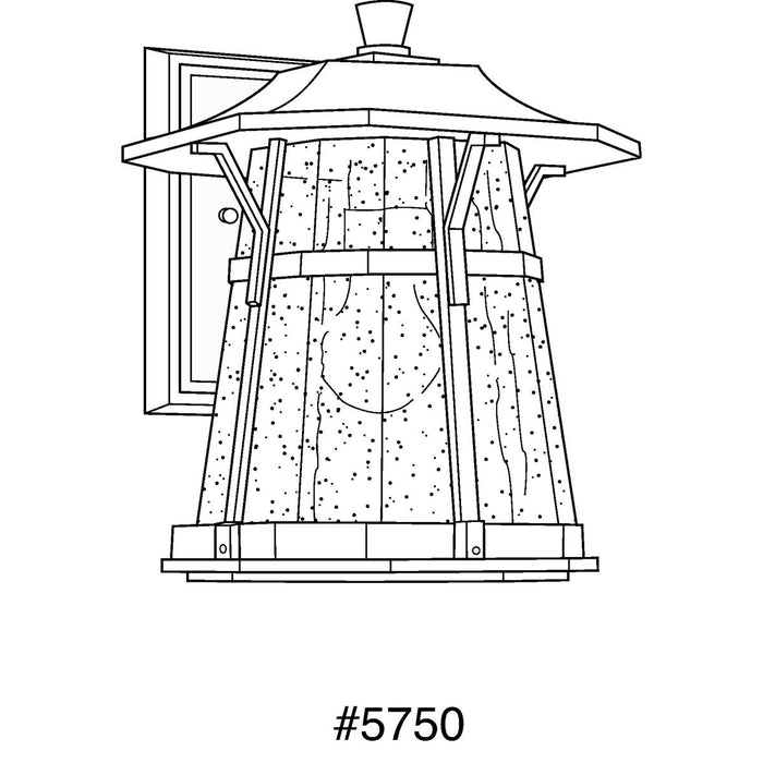 Progress Lighting Derby Collection One-Light Medium Wall Lantern (P5750-84)
