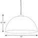 Progress Lighting Dome Collection One-Light LED Pendant 3000K (P5341-2030K9)