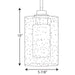 Progress Lighting Double Glass Collection One-Light Mini-Pendant (P500018-015)