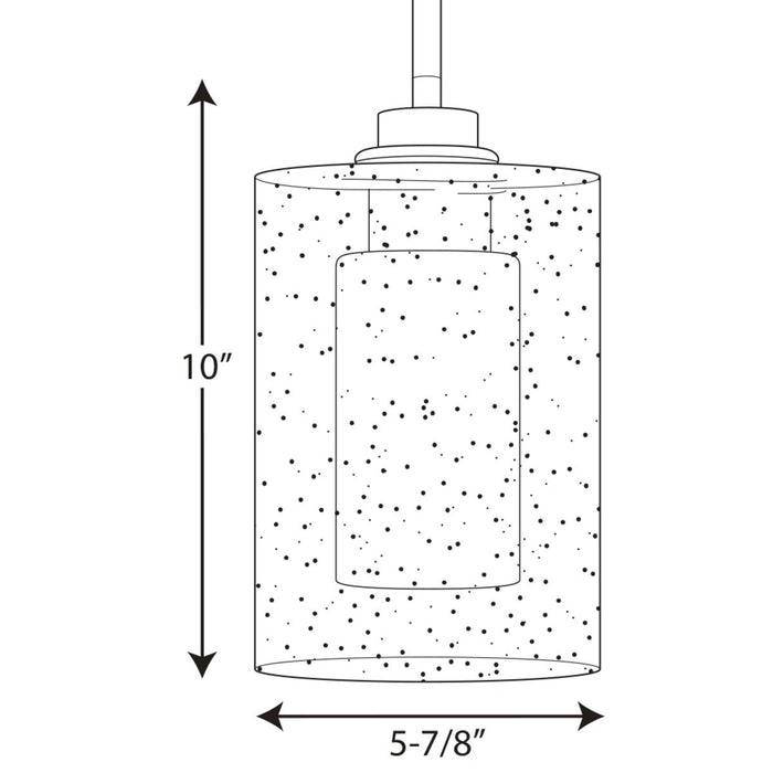 Progress Lighting Double Glass Collection One-Light Mini-Pendant (P500018-143)