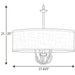 Progress Lighting Drum Shade Five-Light Chandelier (P400193-031)