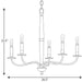 Progress Lighting Durrell Collection Five-Light Brushed Nickel Chandelier (P400199-009)