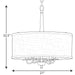Progress Lighting Durrell Collection Four-Light Brushed Nickel Chandelier (P400218-009)