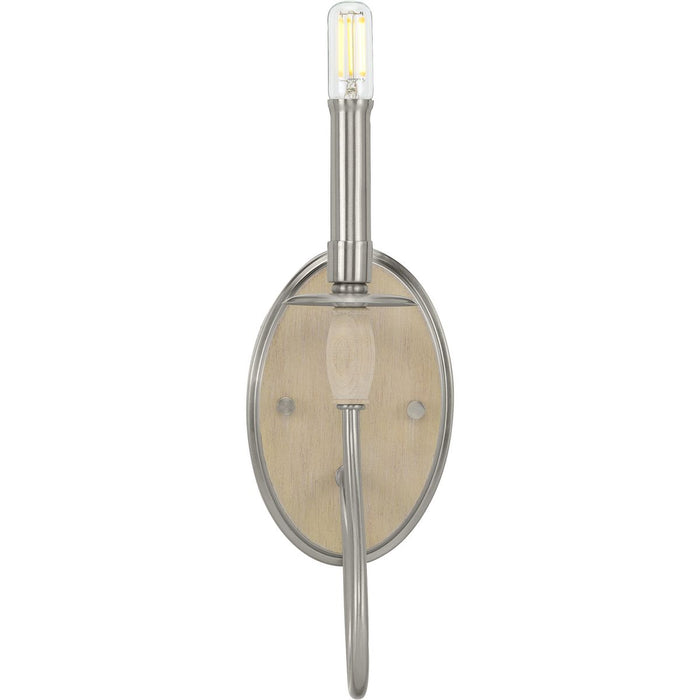 Progress Lighting Durrell Collection One-Light Brushed Nickel Wall Bracket (P710074-009)