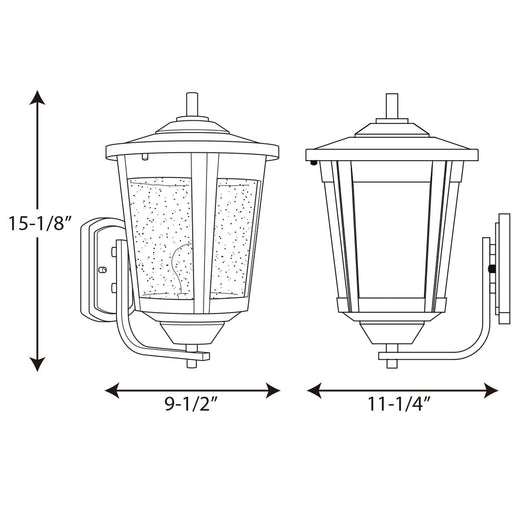 Progress Lighting East Haven Collection One-Light Large Wall Lantern (P6075-20)