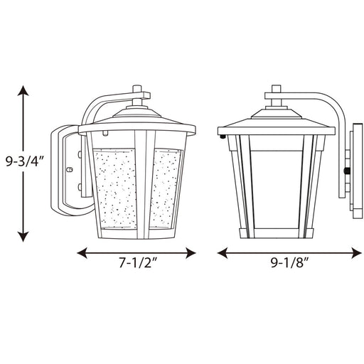 Progress Lighting East Haven Collection One-Light Medium LED Wall Lantern 3000K (P6078-2030K9)