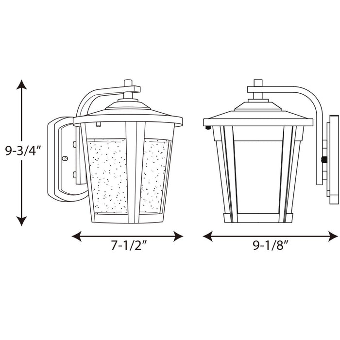 Progress Lighting East Haven Collection One-Light Medium LED Wall Lantern 3000K (P6078-3130K9)