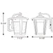 Progress Lighting East Haven Collection One-Light Medium LED Wall Lantern 3000K (P6078-3130K9)