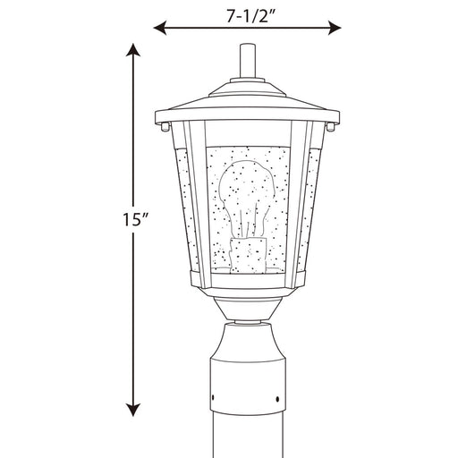 Progress Lighting East Haven Collection One-Light Post Lantern (P6425-20)