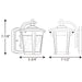 Progress Lighting East Haven Collection Small LED Wall Lantern 3000K (P6077-3130K9)