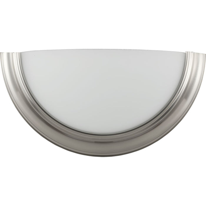 Progress Lighting Eclipse LED Collection Brushed Nickel One-Light LED Wall Sconce 3000K (P710090-009-30)