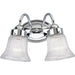 Progress Lighting Economy Fluted Glass Two-Light Bath And Vanity (P3288-15)