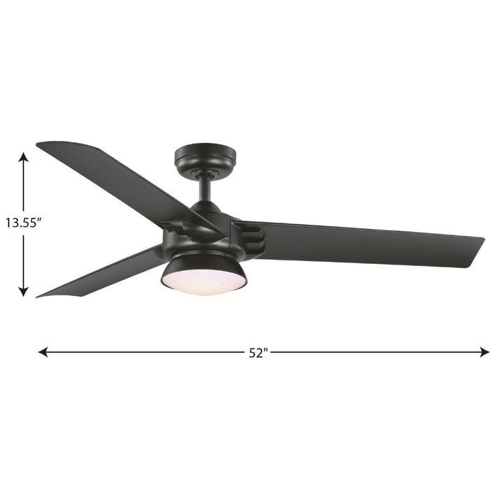 Progress Lighting Edwidge Collection 52 Inch 3 Blade Fan (P250062-031-30)