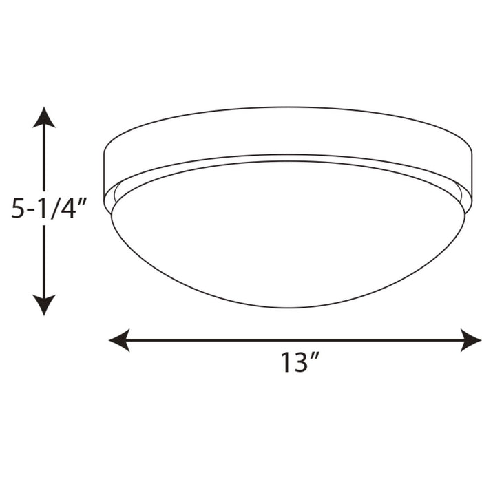 Progress Lighting Elevate Collection 13 Inch LED Flush Mount 3000K (P350105-109-30)