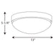 Progress Lighting Elevate Collection 13 Inch LED Flush Mount 3000K (P350105-109-30)