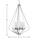 Progress Lighting Elevate Collection 4 Light 75W Medium Base Pendant Fixture (P500305-015)